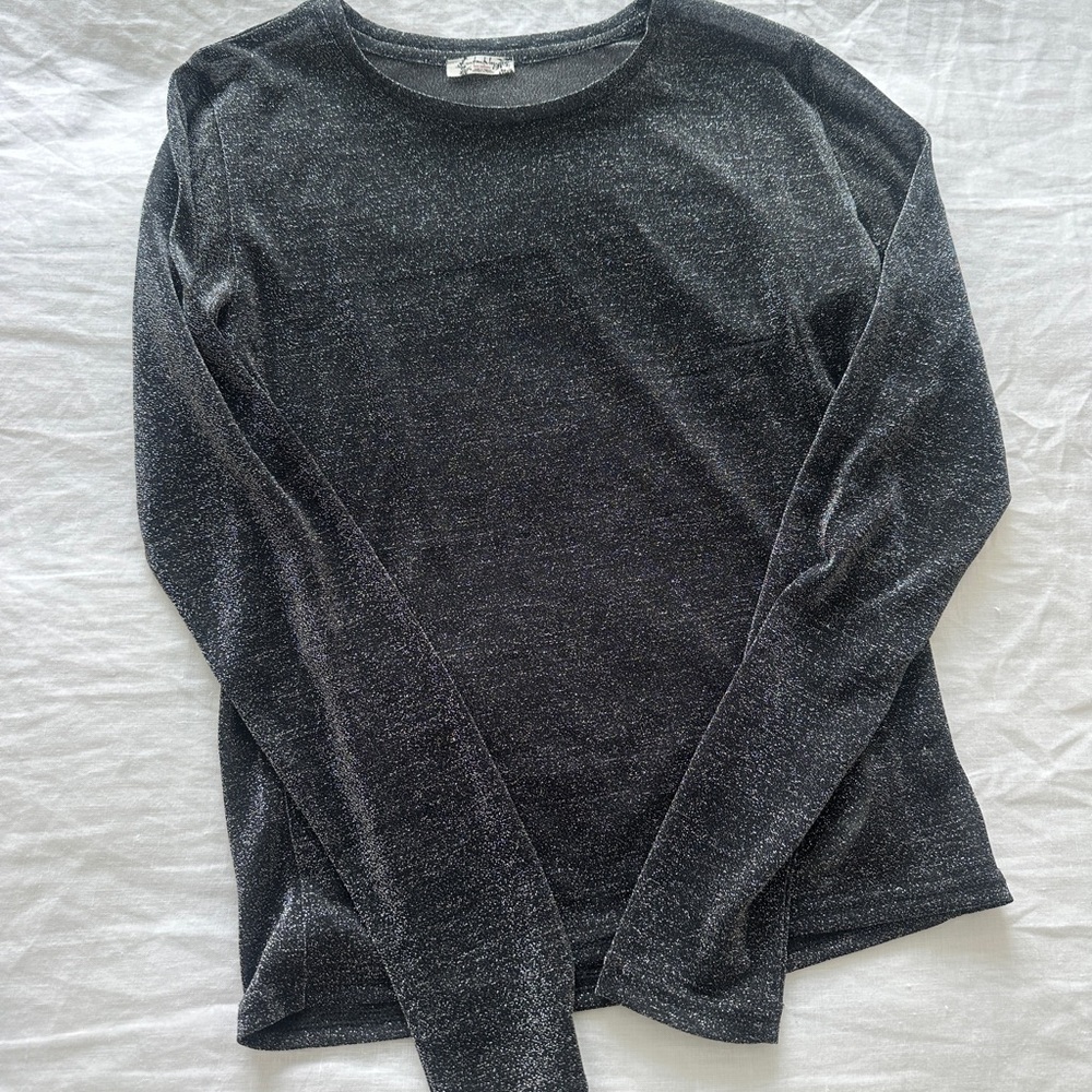 Free People Sheer Sparkle Top (S)